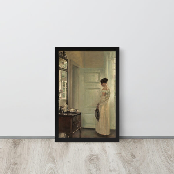Poster con cornice donna che pensa - immagine 3