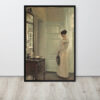Poster con cornice donna che pensa - immagine 5