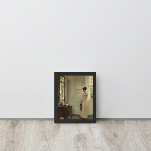 Poster con cornice donna che pensa - immagine 2